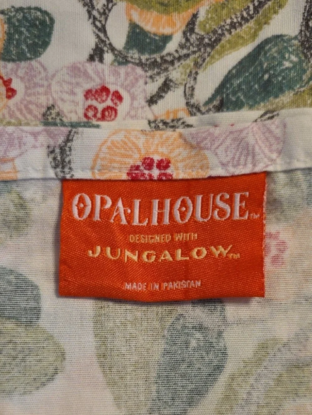 Opalhouse Jungalow Autumn Blossom Floral Pink Greens Vines Cotton Twin Sheet Set